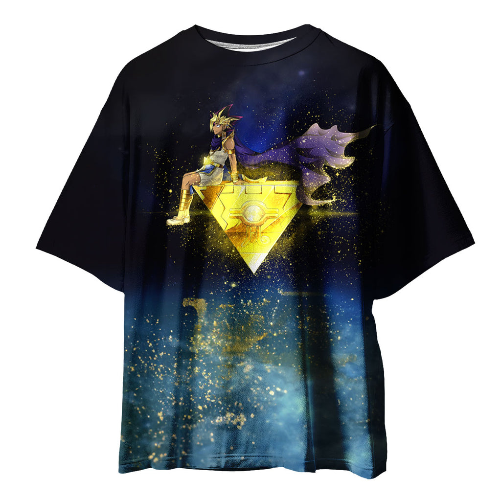 Yugioh Yami Yugi Seated On Dark Blue Millennium Puzzle Anime Apparel