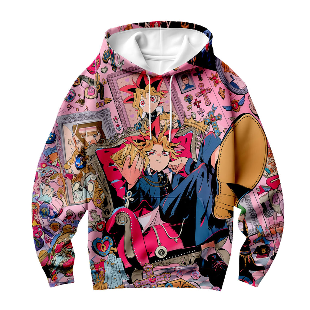 Yugioh Yami Yugi Sitting Amidst Pink Trinkets Anime Apparel