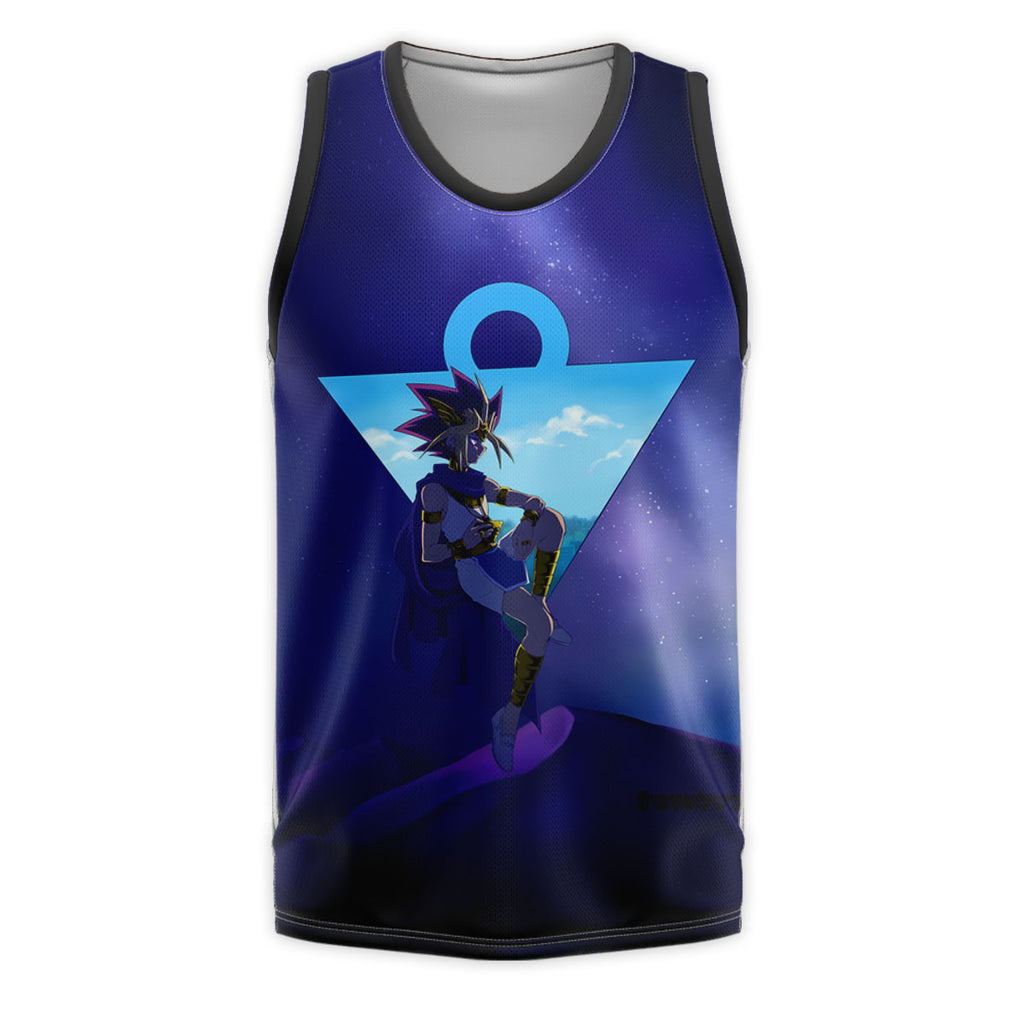 Yugioh Yami Yugi Sitting In Starry Blue Night Sky Anime Apparel