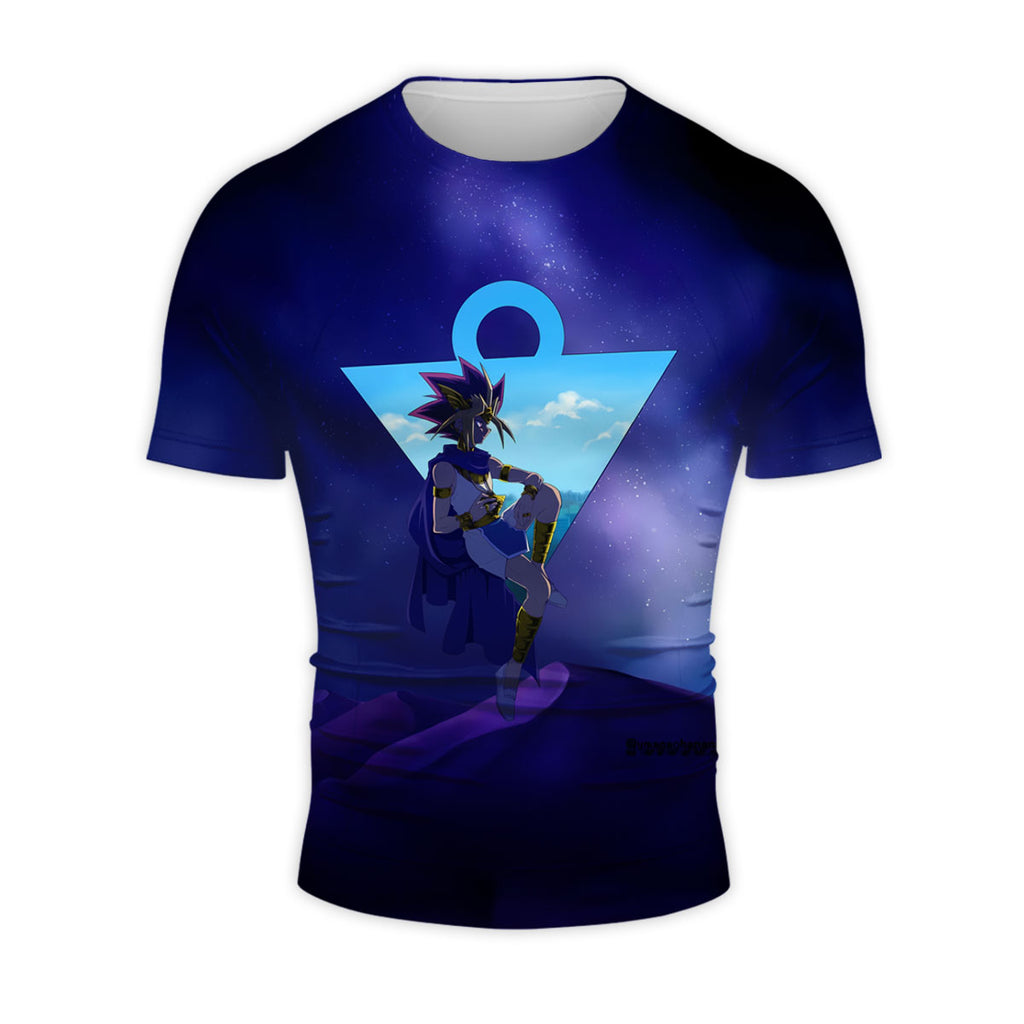 Yugioh Yami Yugi Sitting In Starry Blue Night Sky Anime Apparel
