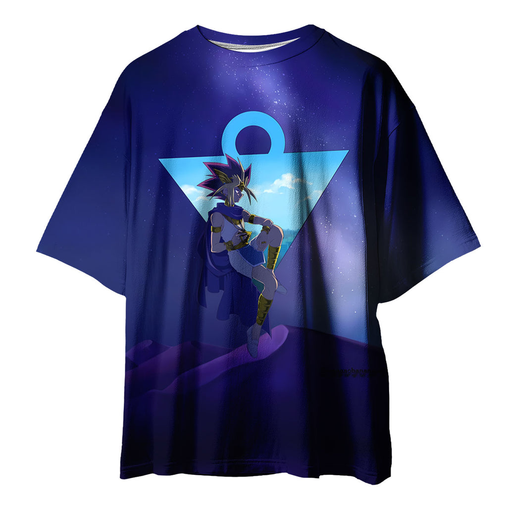 Yugioh Yami Yugi Sitting In Starry Blue Night Sky Anime Apparel