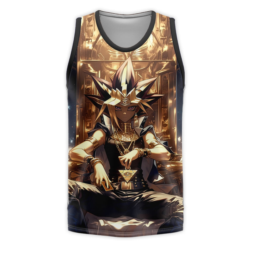 Yugioh Yami Yugi Sitting On Golden Throne Anime Apparel