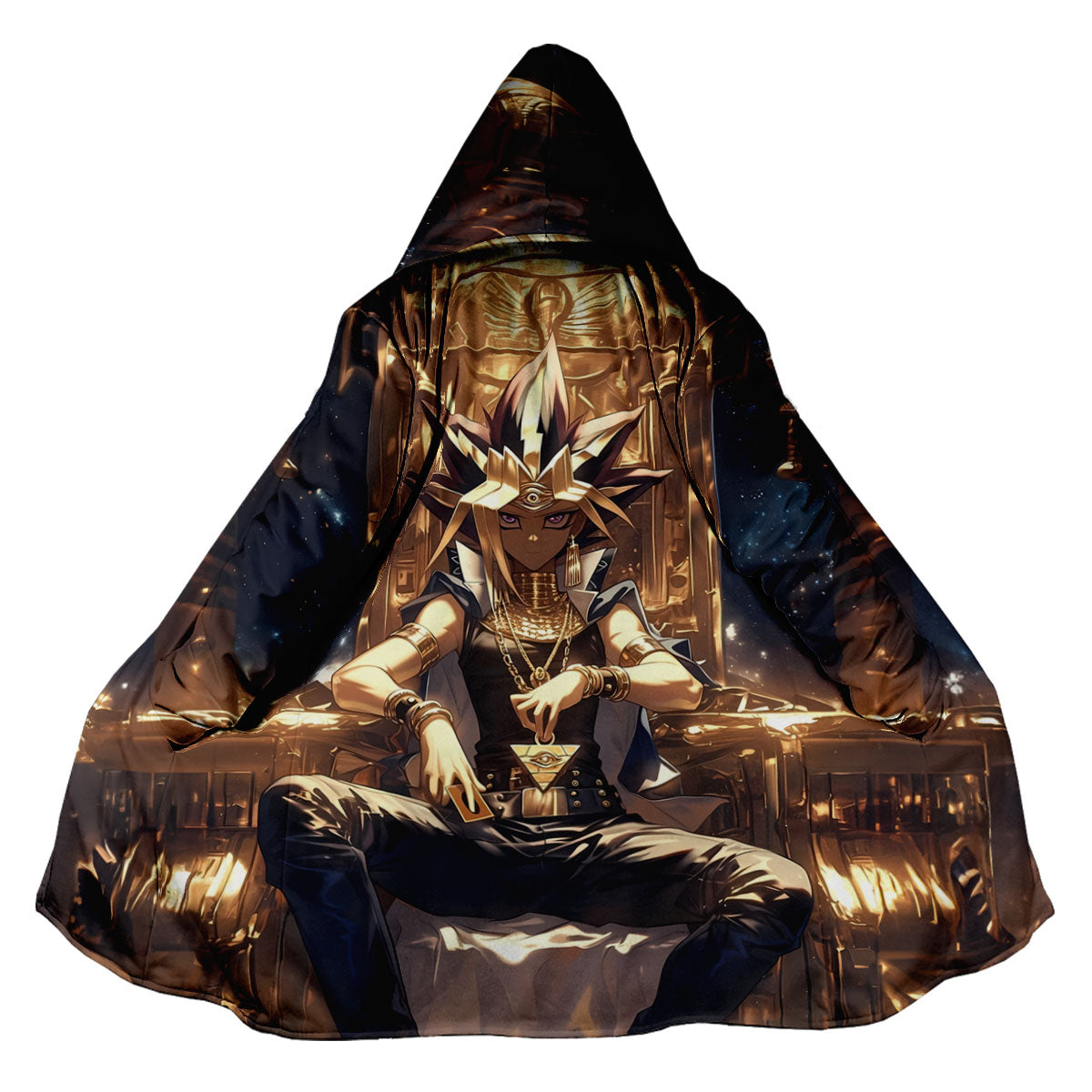 Yugioh Yami Yugi Sitting On Golden Throne Anime Apparel