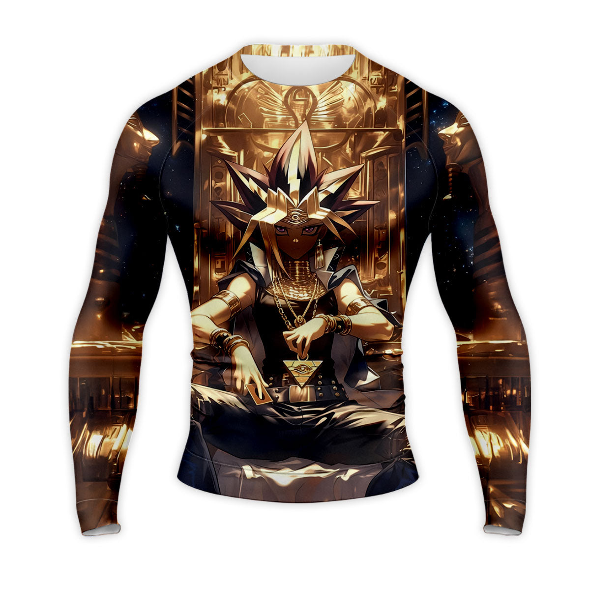 Yugioh Yami Yugi Sitting On Golden Throne Anime Apparel
