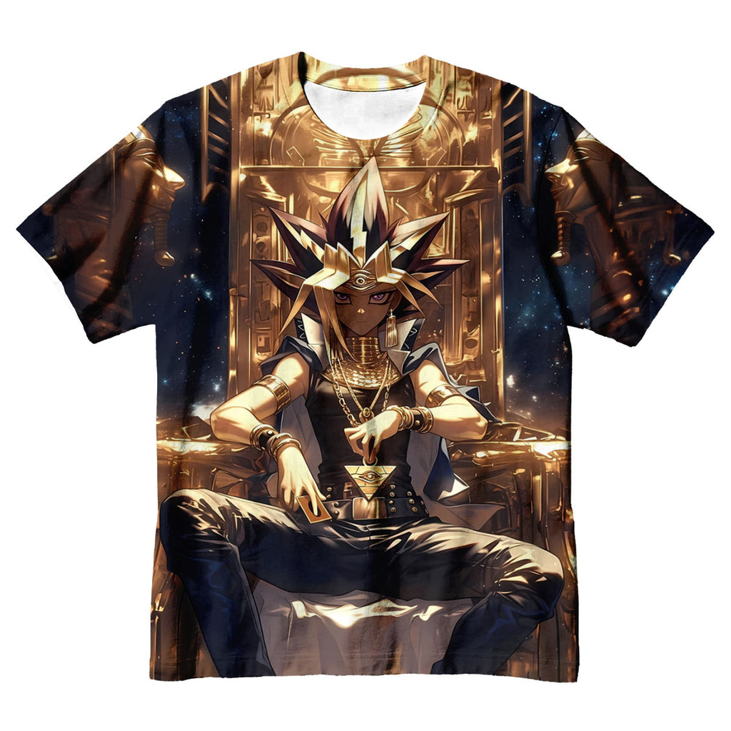 Yugioh Yami Yugi Sitting On Golden Throne Anime Apparel