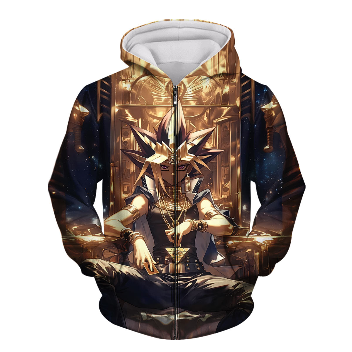 Yugioh Yami Yugi Sitting On Golden Throne Anime Apparel