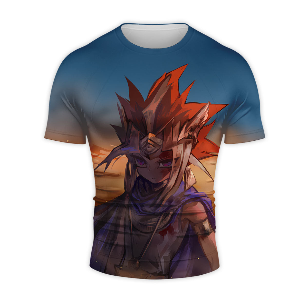 Yugioh Yami Yugi Standing In Blue Sunset Light Anime Apparel