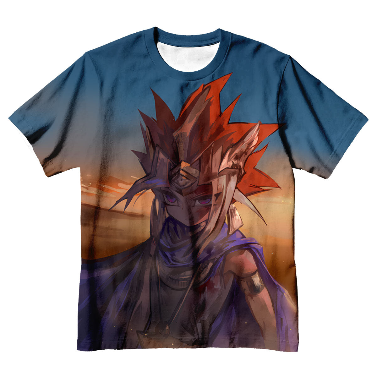 Yugioh Yami Yugi Standing In Blue Sunset Light Anime Apparel