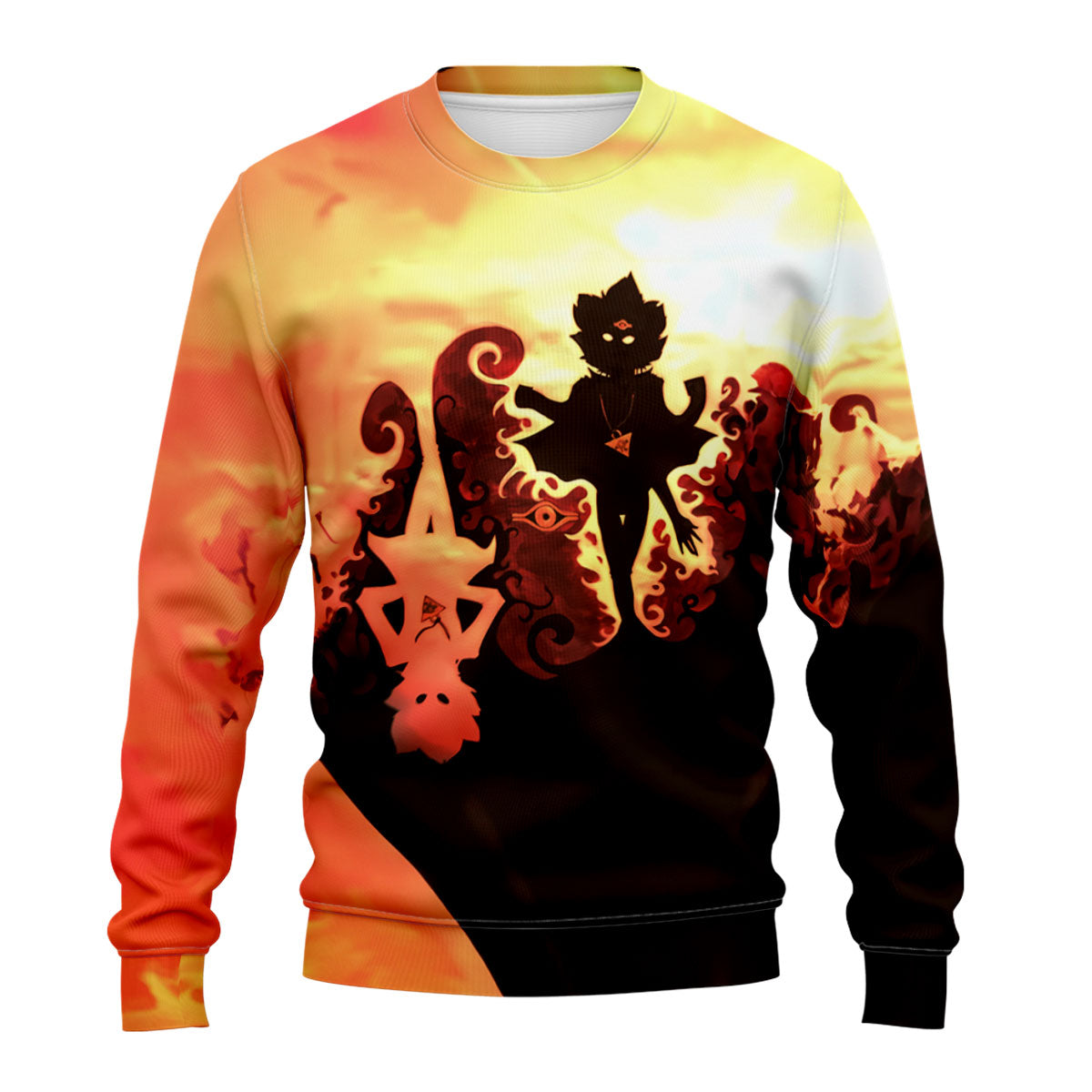 Yugioh Yami Yugi Standing In Red Silhouette Anime Apparel