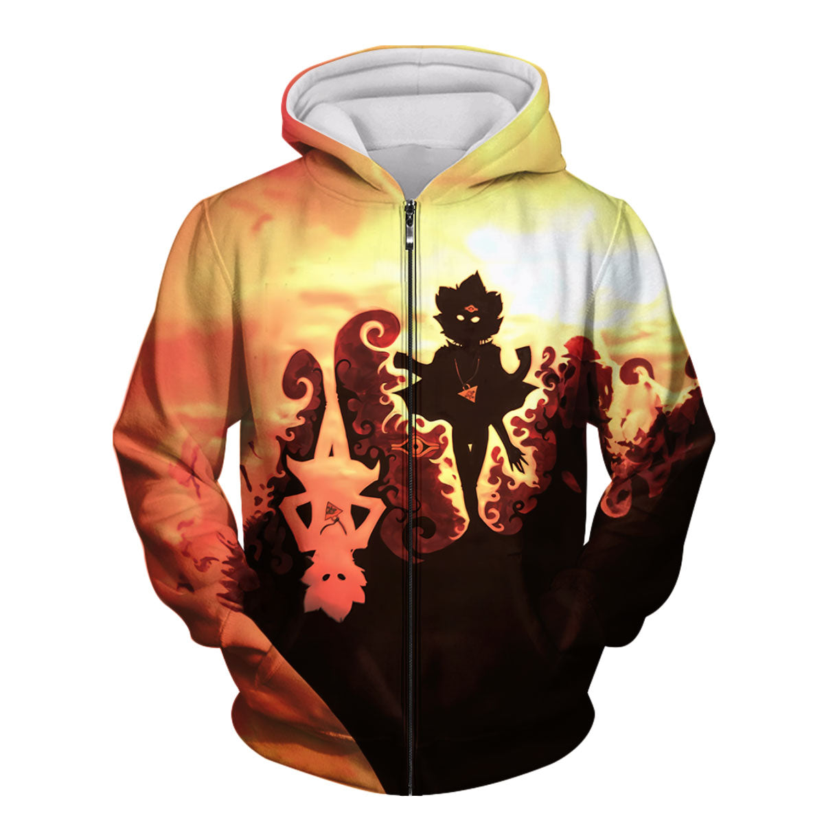 Yugioh Yami Yugi Standing In Red Silhouette Anime Apparel