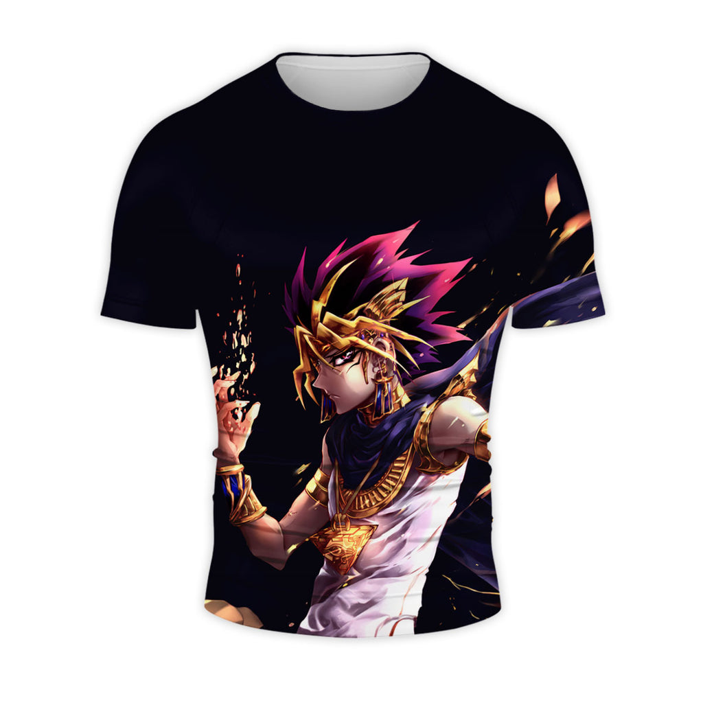 Yugioh Yami Yugi Striking Exaggerated Dark Dynamic Pose Anime Apparel