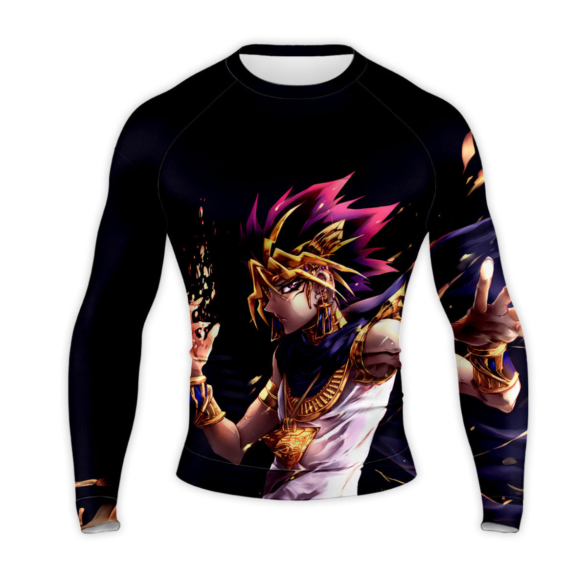 Yugioh Yami Yugi Striking Exaggerated Dark Dynamic Pose Anime Apparel