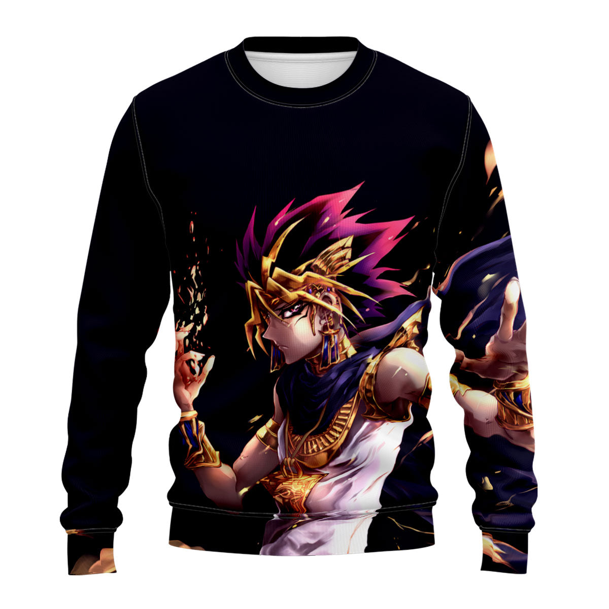 Yugioh Yami Yugi Striking Exaggerated Dark Dynamic Pose Anime Apparel