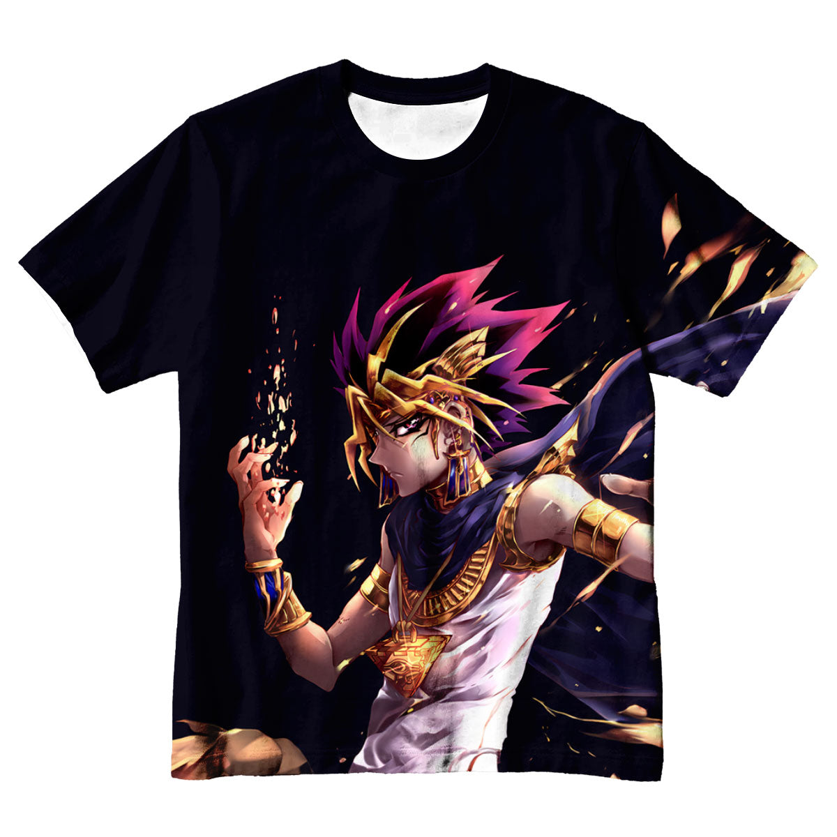 Yugioh Yami Yugi Striking Exaggerated Dark Dynamic Pose Anime Apparel