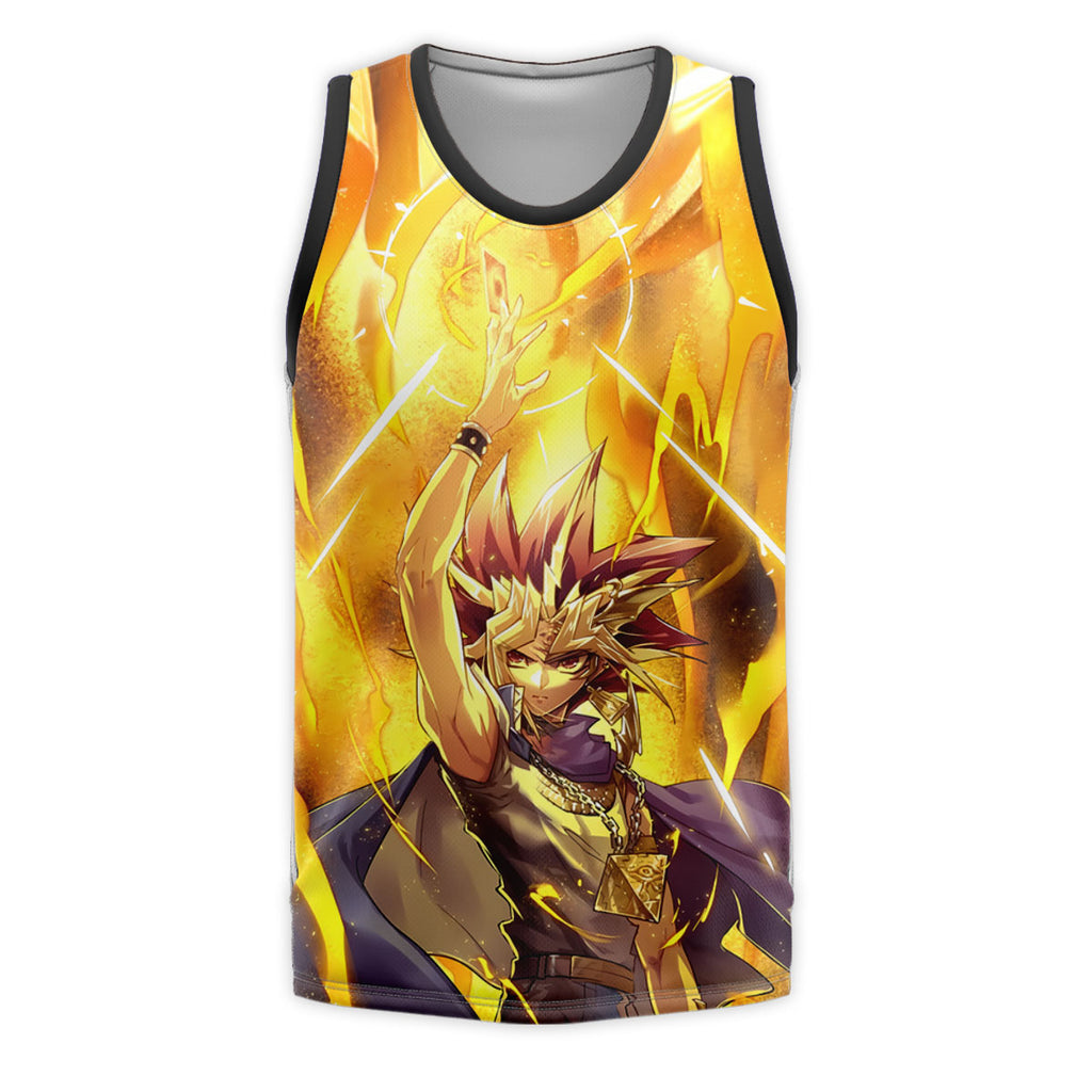 Yugioh Yami Yugi Surrounded By Blazing Yellow Flames Anime Apparel