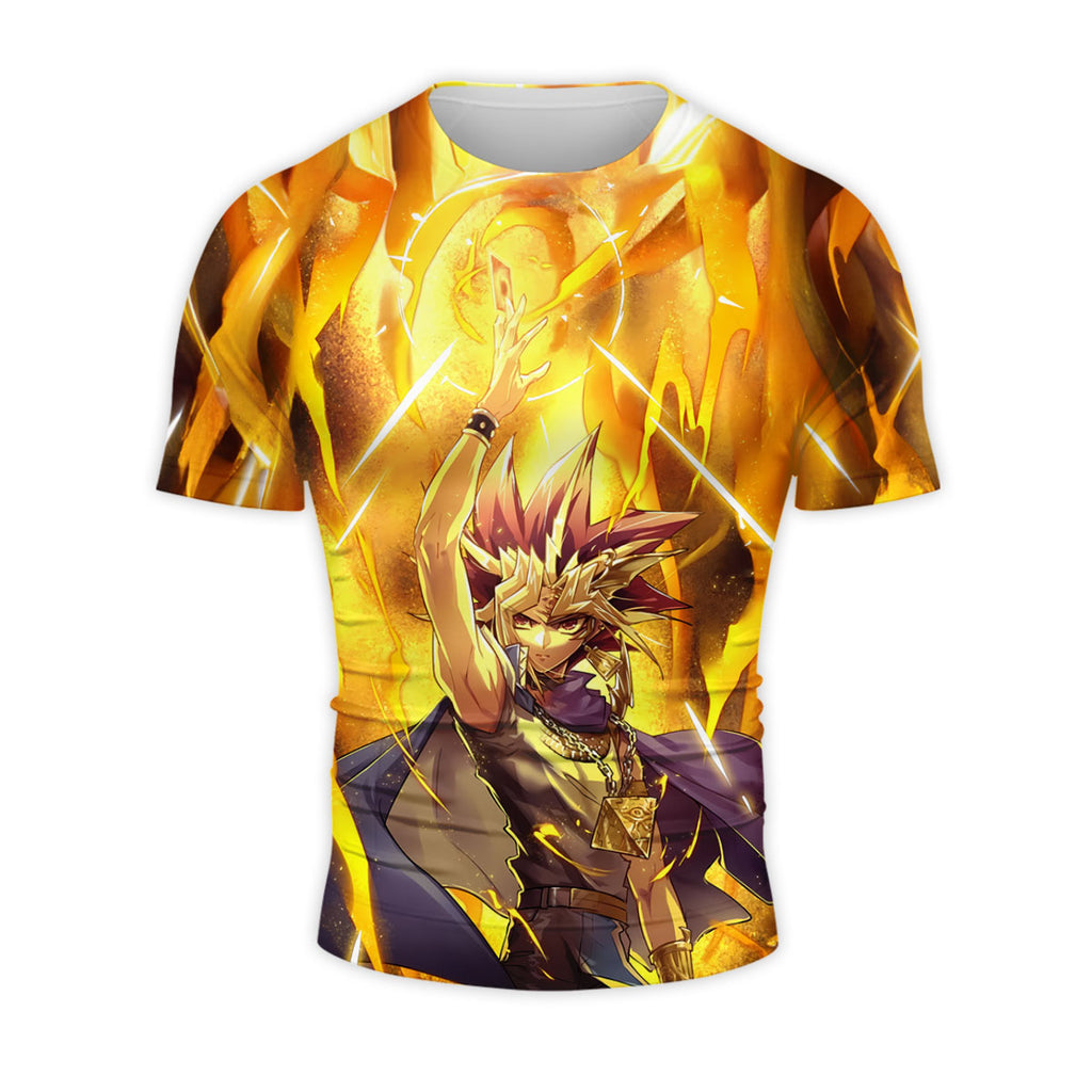 Yugioh Yami Yugi Surrounded By Blazing Yellow Flames Anime Apparel