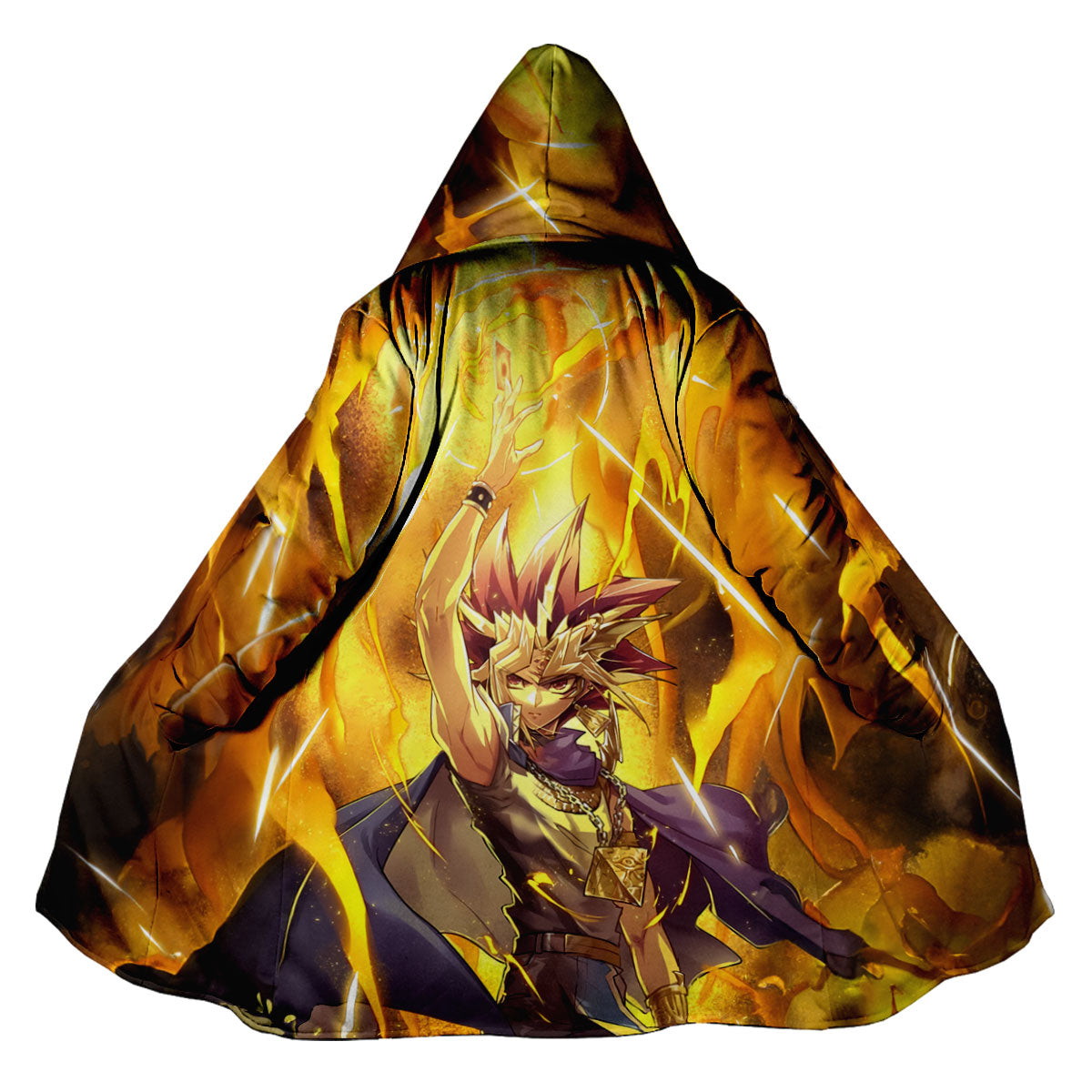 Yugioh Yami Yugi Surrounded By Blazing Yellow Flames Anime Apparel