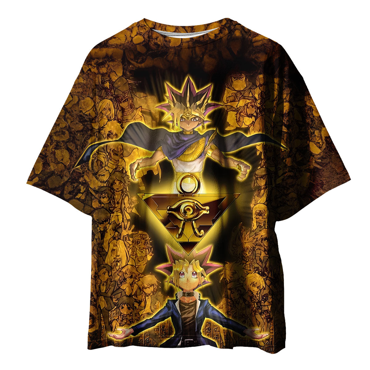 Yugioh Yami Yugi Surrounded By Golden Characters Anime Apparel