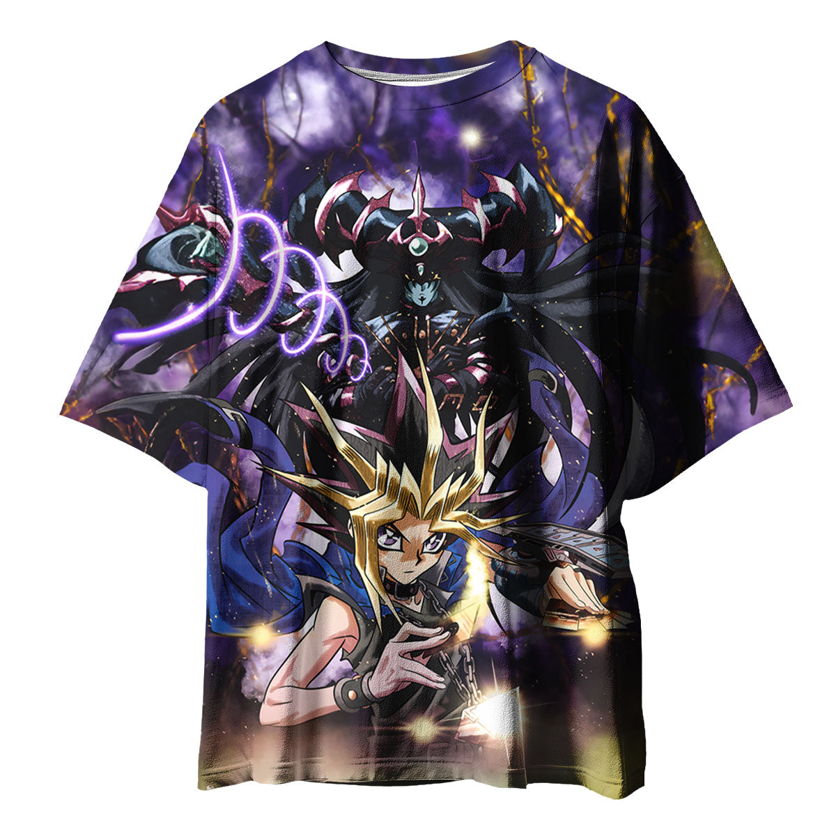 Yugioh Yami Yugi With Purple Dark Magician Anime Apparel