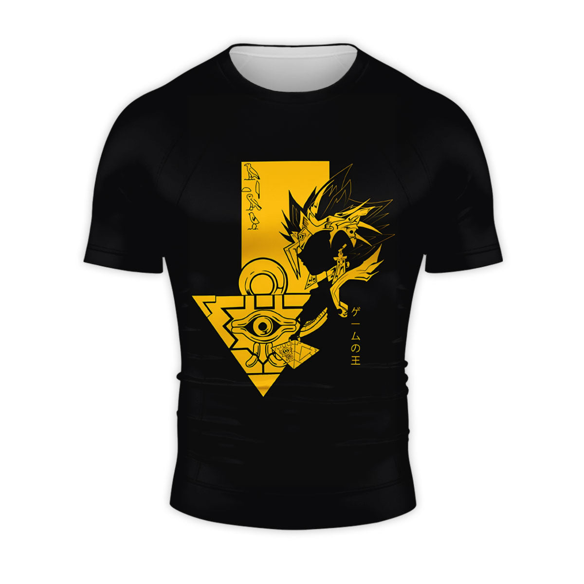 Yugioh Yami Yugi Yellow Silhouette Outline Anime Apparel