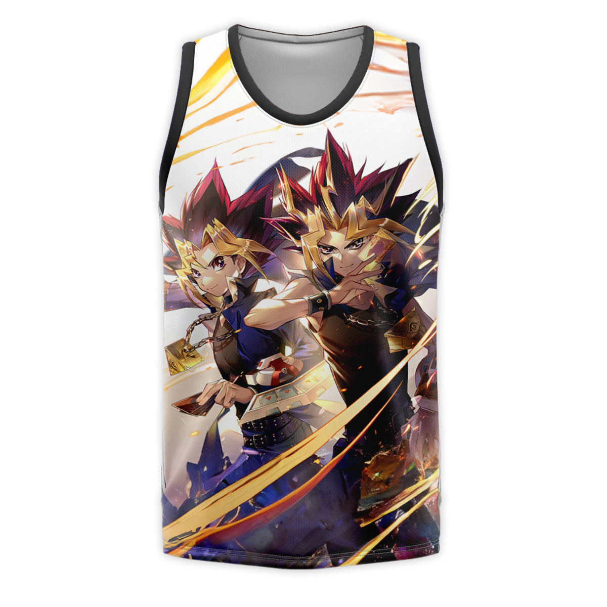 Yugioh Yugi And Atem Glowing With Golden Energy Aura Anime Apparel