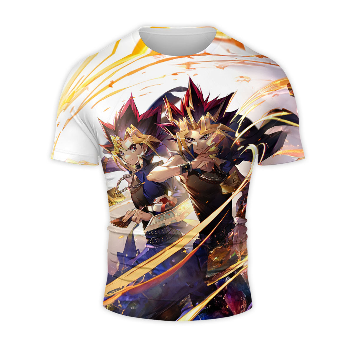 Yugioh Yugi And Atem Glowing With Golden Energy Aura Anime Apparel