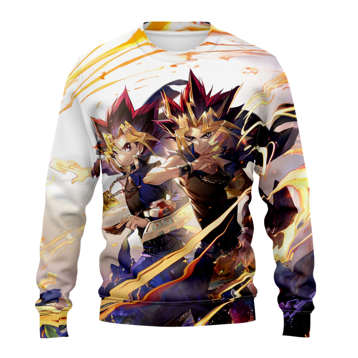 Yugioh Yugi And Atem Glowing With Golden Energy Aura Anime Apparel