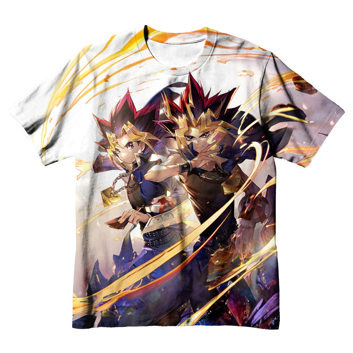Yugioh Yugi And Atem Glowing With Golden Energy Aura Anime Apparel