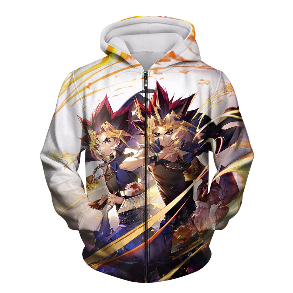 Yugioh Yugi And Atem Glowing With Golden Energy Aura Anime Apparel