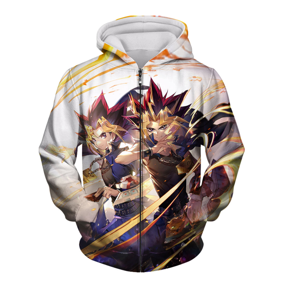 Yugioh Yugi And Atem Glowing With Golden Energy Aura Anime Apparel