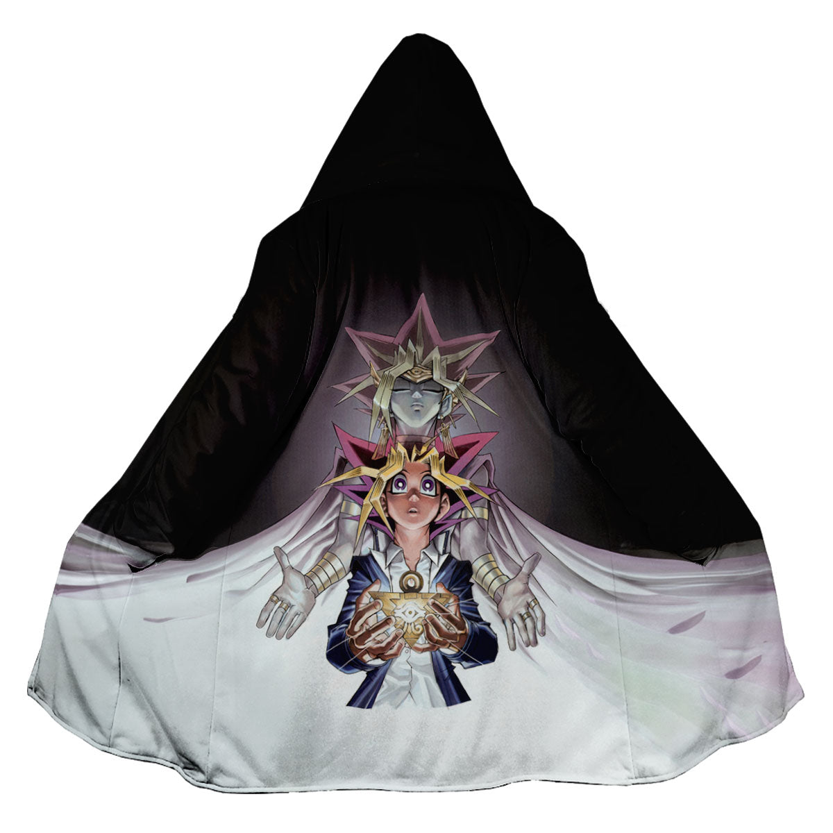 Yugioh Yugi And Atem Standing With White Puzzle Anime Apparel