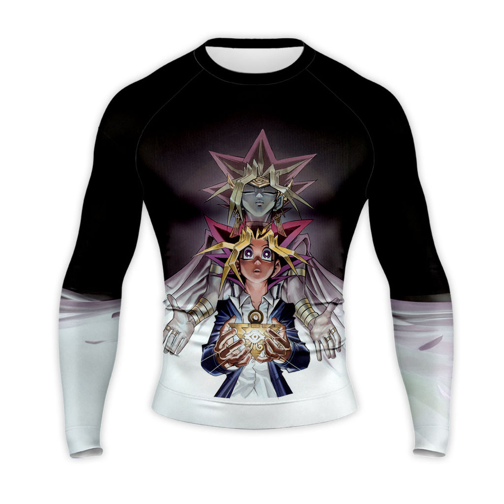 Yugioh Yugi And Atem Standing With White Puzzle Anime Apparel