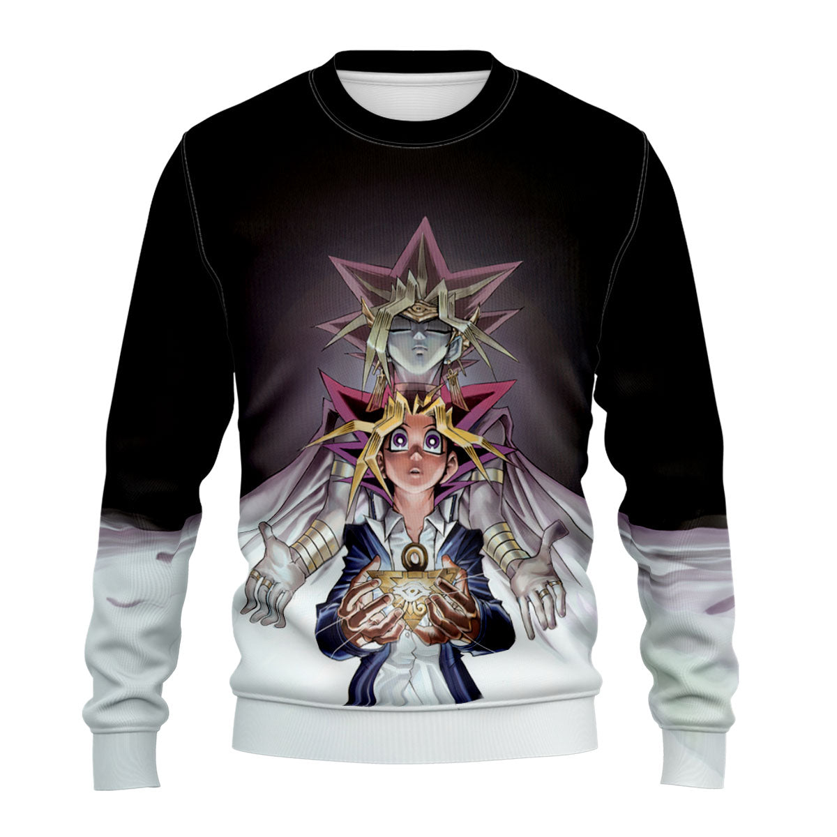 Yugioh Yugi And Atem Standing With White Puzzle Anime Apparel