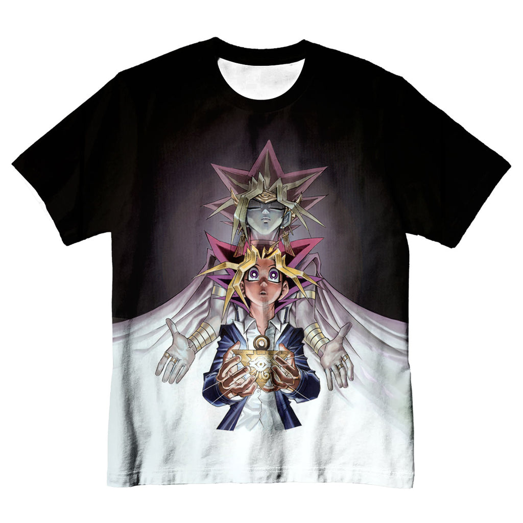 Yugioh Yugi And Atem Standing With White Puzzle Anime Apparel
