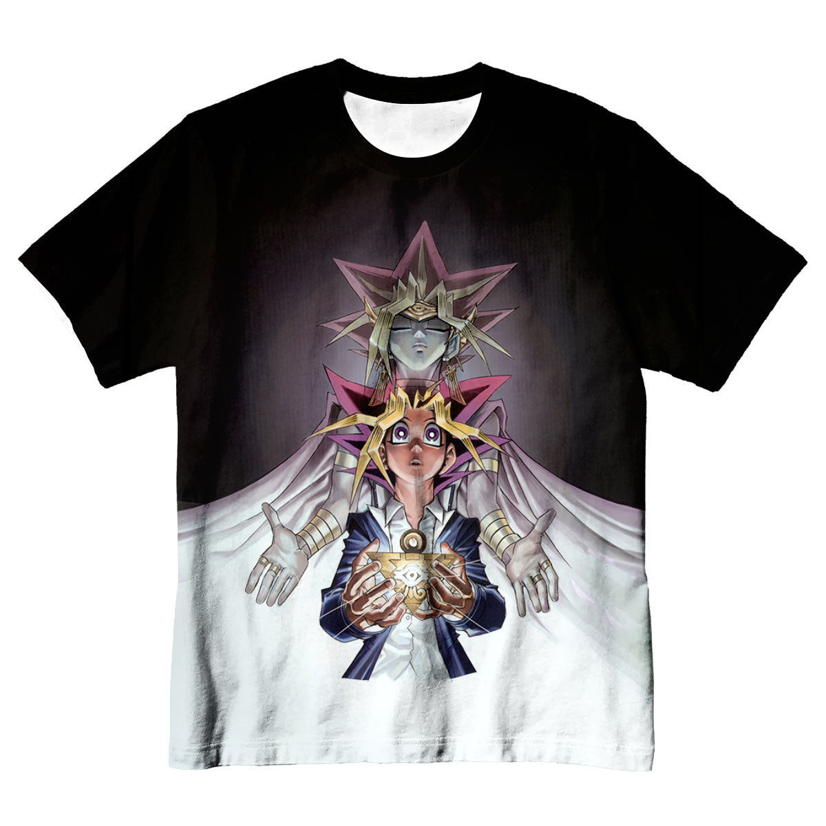 Yugioh Yugi And Atem Standing With White Puzzle Anime Apparel