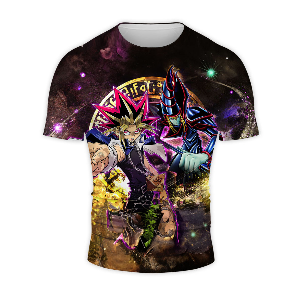Yugioh Yugi And Dark Magician In Cosmic Background Anime Apparel