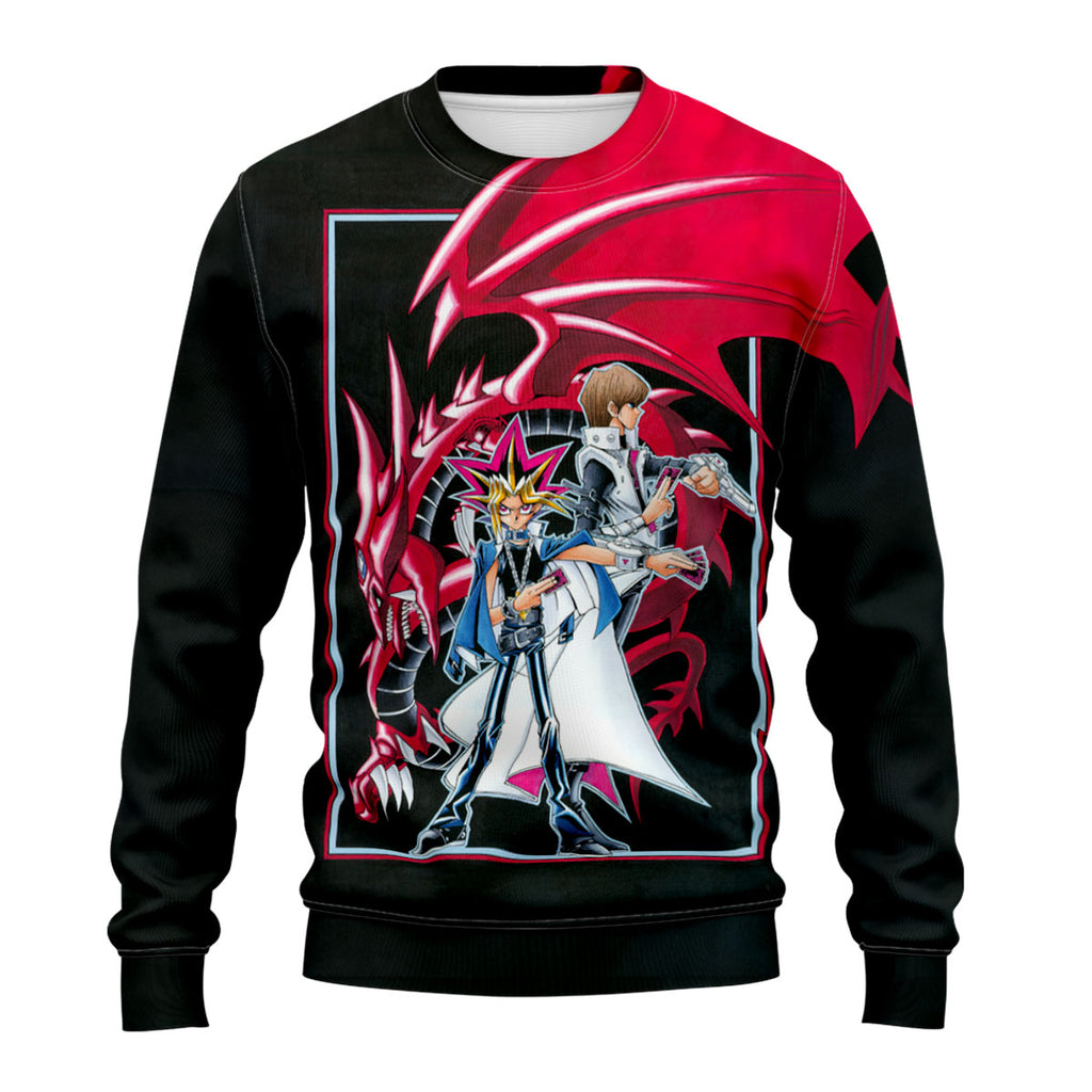 Yugioh Yugi And Kaiba With Slifer Sky Dragon Anime Apparel