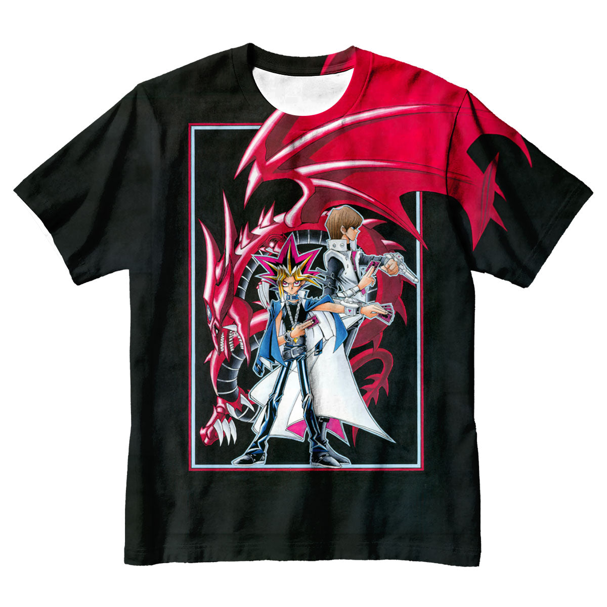 Yugioh Yugi And Kaiba With Slifer Sky Dragon Anime Apparel