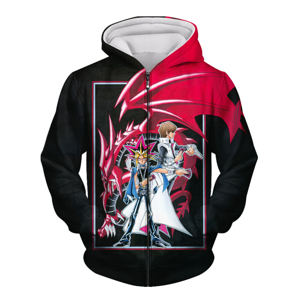 Yugioh Yugi And Kaiba With Slifer Sky Dragon Anime Apparel