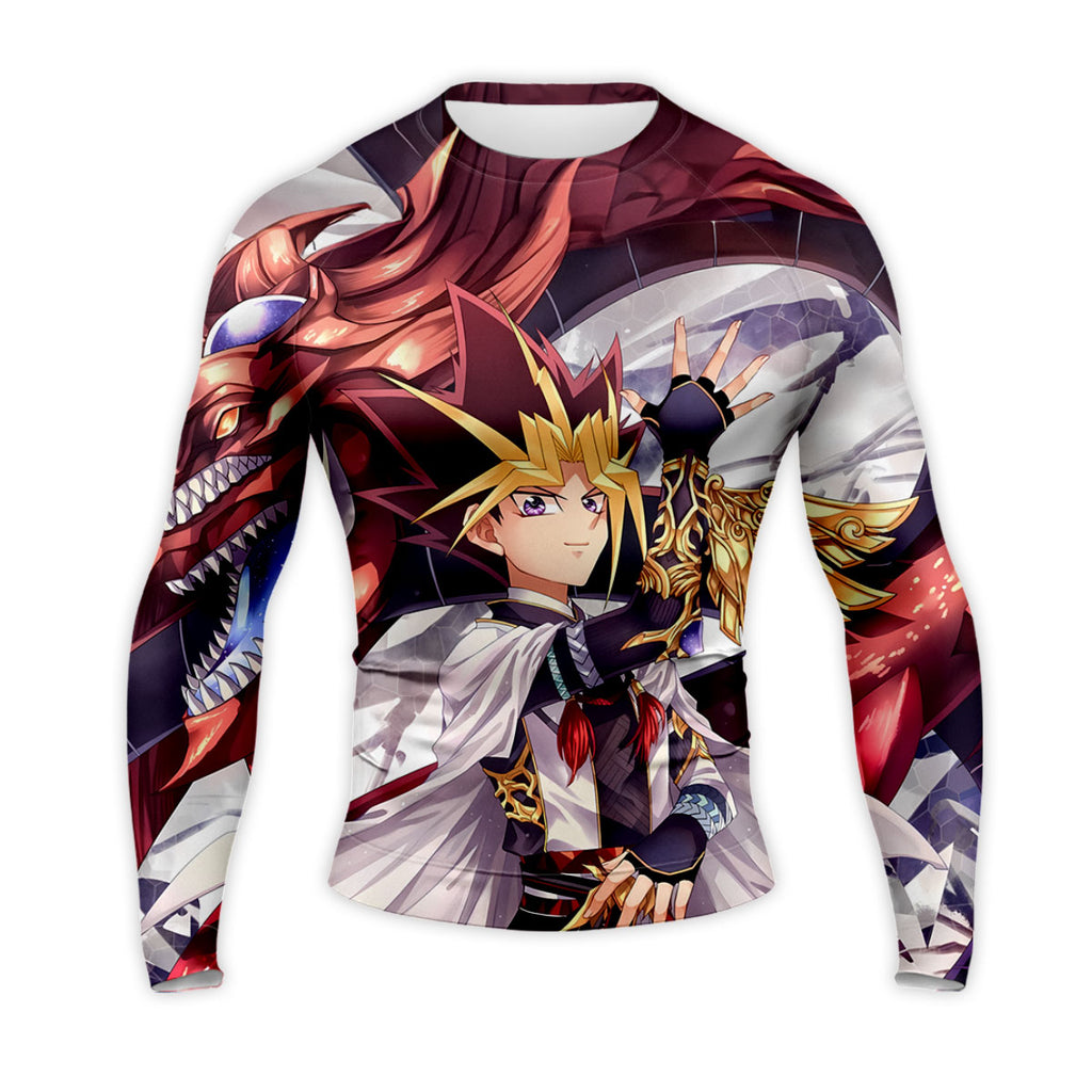 Yugioh Yugi And Slifer The Sky Dragon Standing Together Anime Apparel