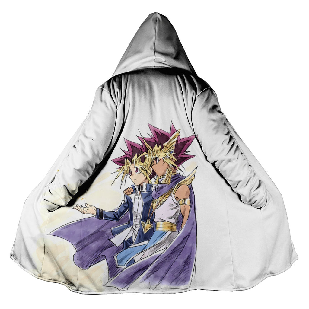 Yugioh Yugi Muto And Atem Standing Side By Side Purple Anime Apparel