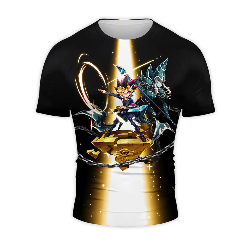 Yugioh Yugi Muto And Blueeyes Magician Standing Together Anime Apparel