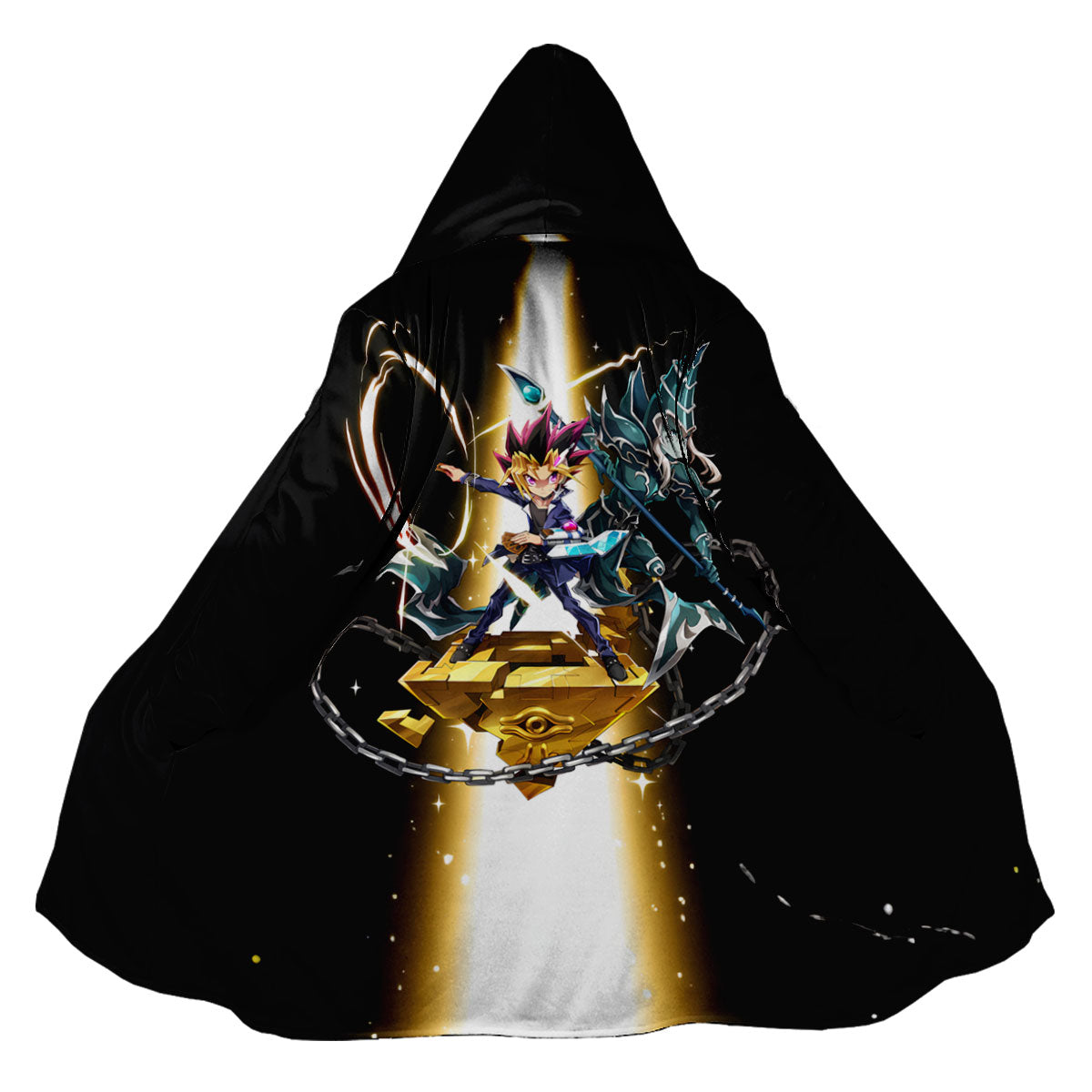 Yugioh Yugi Muto And Blueeyes Magician Standing Together Anime Apparel