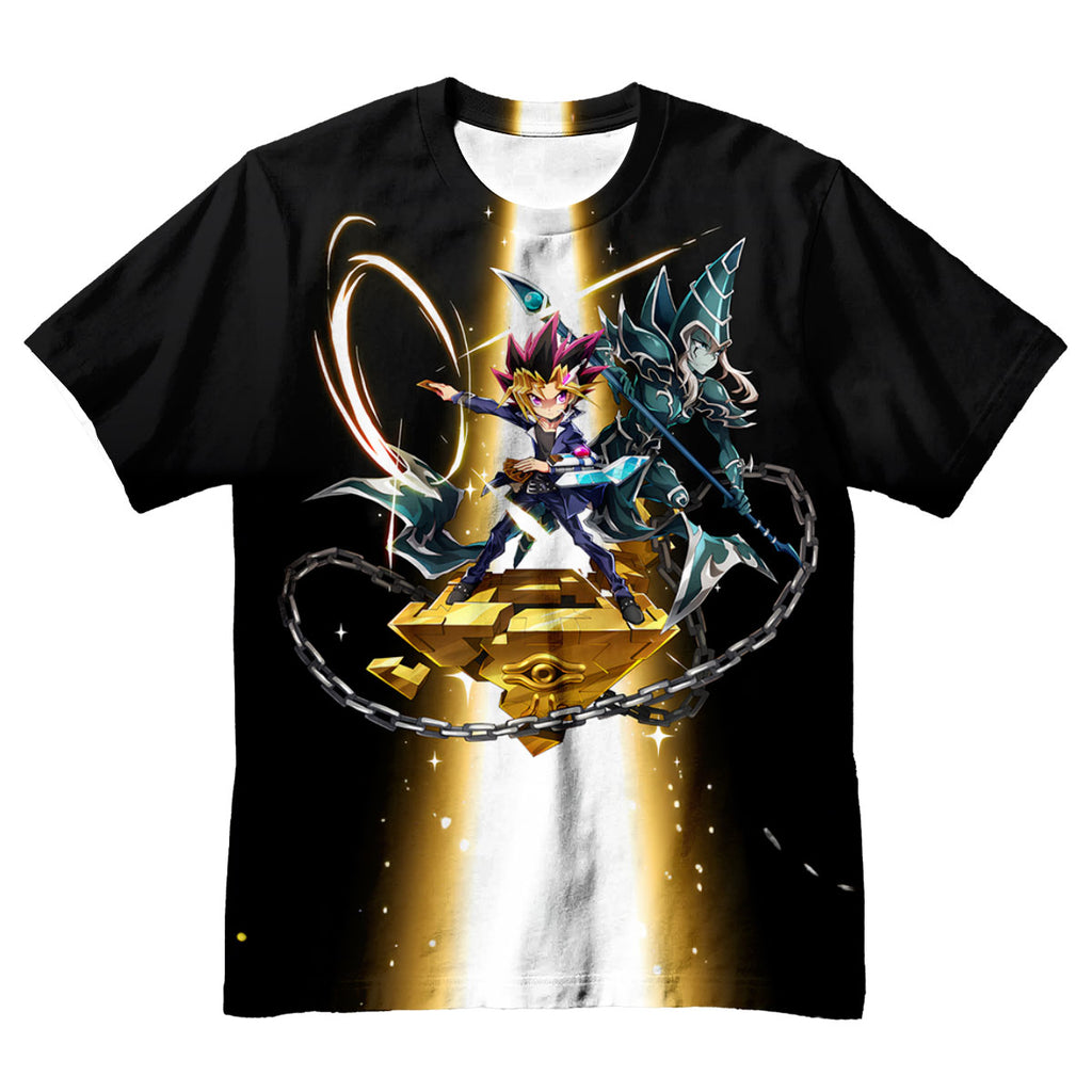 Yugioh Yugi Muto And Blueeyes Magician Standing Together Anime Apparel