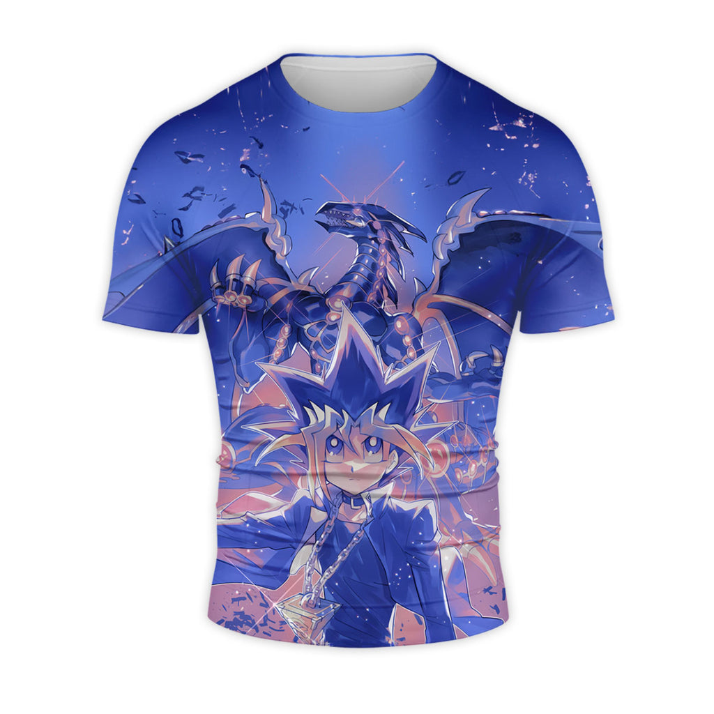 Yugioh Yugi Muto And Blueeyes White Dragon Anime Apparel