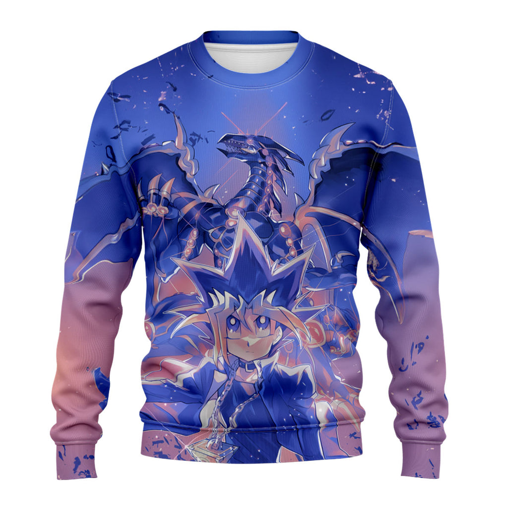 Yugioh Yugi Muto And Blueeyes White Dragon Anime Apparel