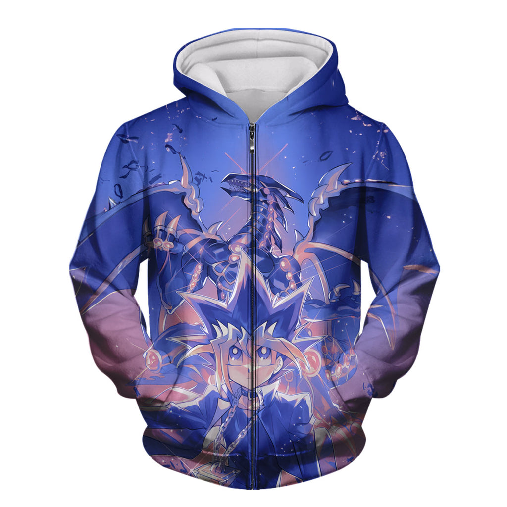 Yugioh Yugi Muto And Blueeyes White Dragon Anime Apparel