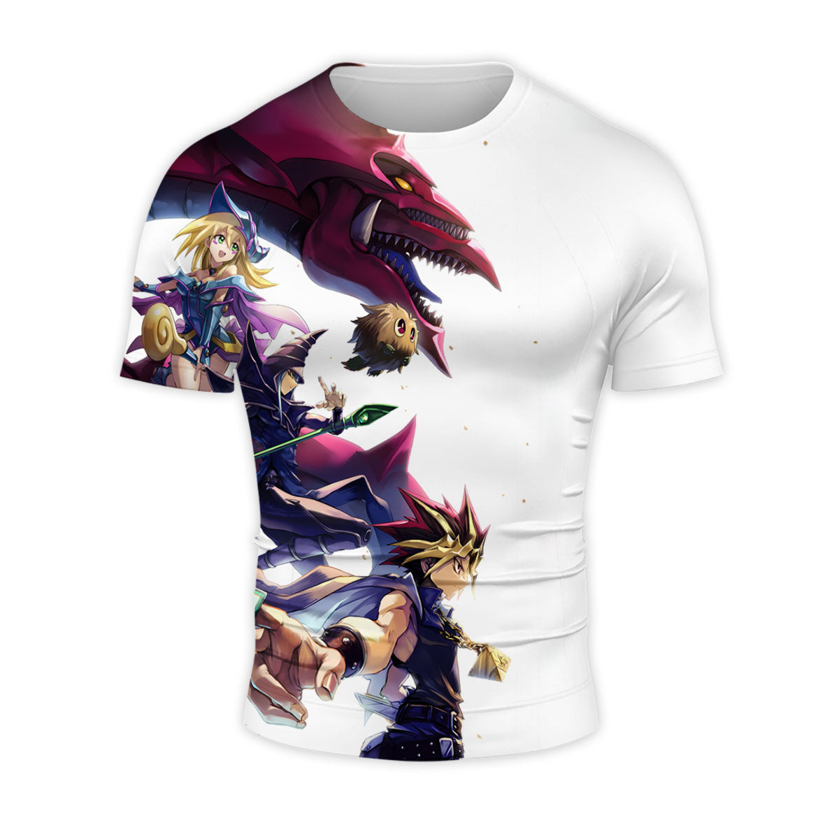 Yugioh Yugi Muto And Companions In Purple Anime Apparel
