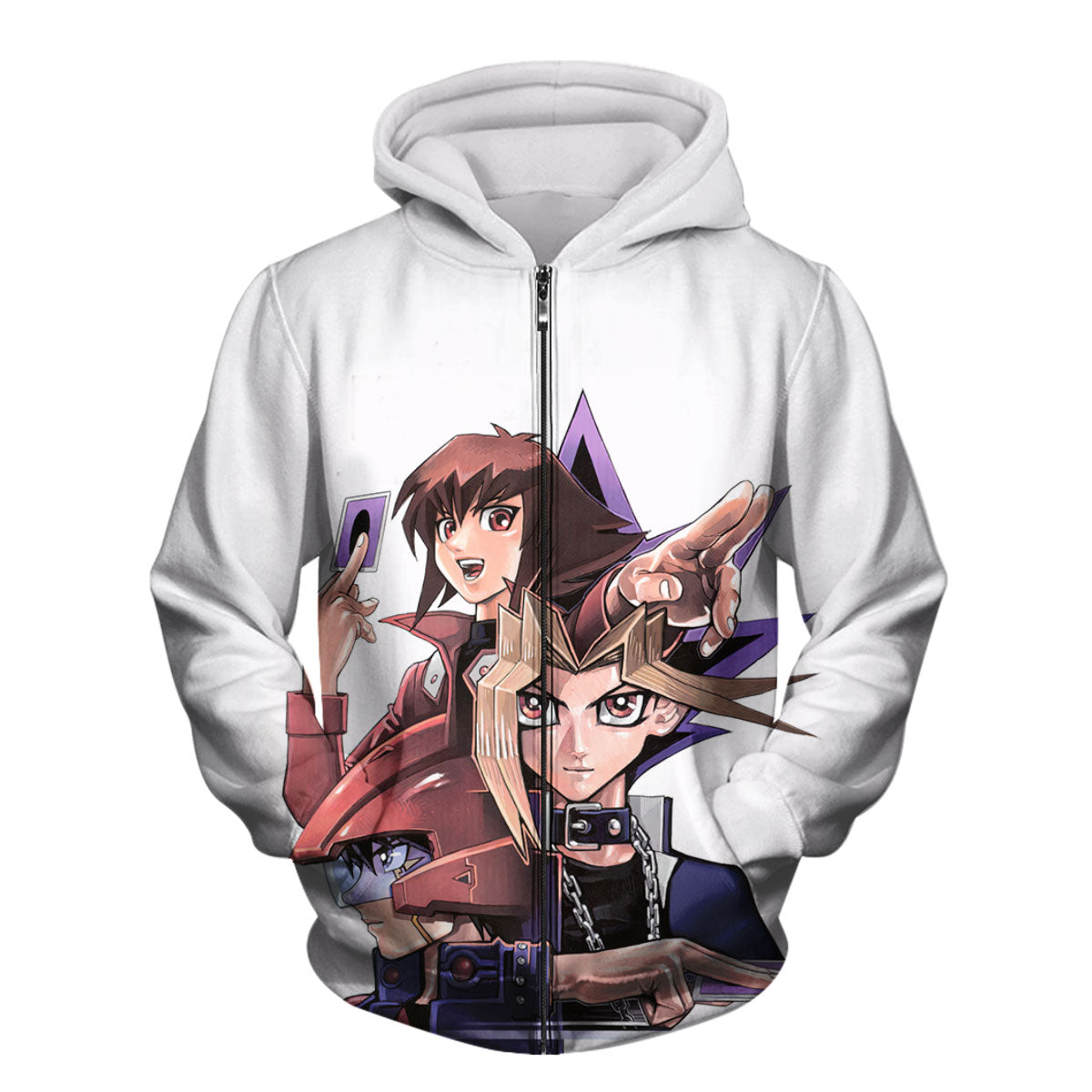 Yugioh Yugi Muto And Jaden Yuki Standing Anime Apparel