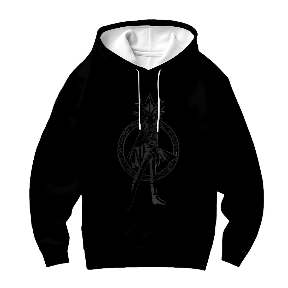 Yugioh Yugi Muto Black Silhouette Character Art Anime Apparel